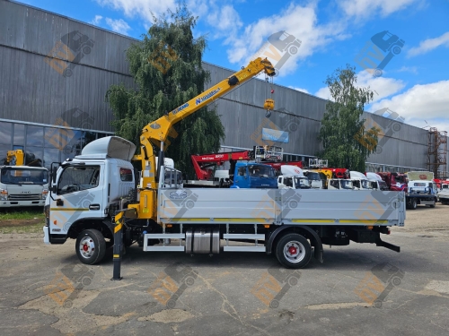 Бортовой с КМУ DongFeng C80L